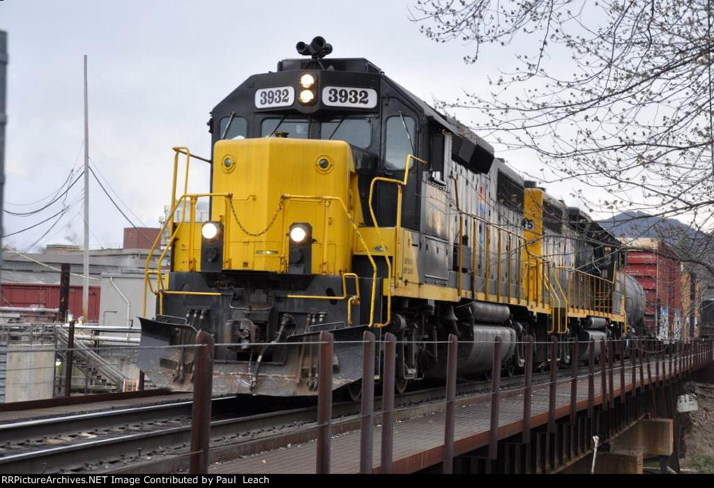 Westbound local departs